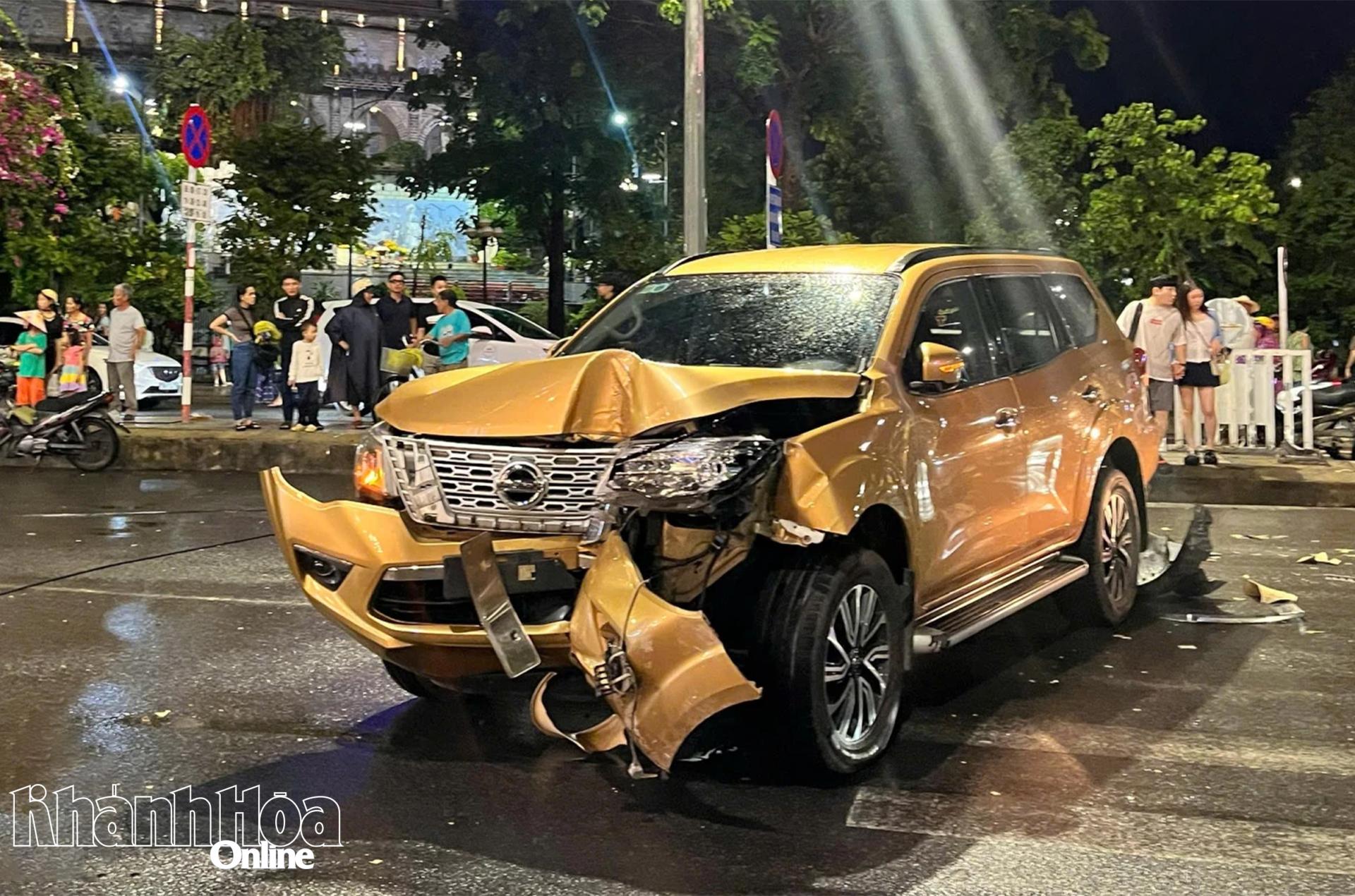 Một vụ tai nạn giao thông trên đường Nguyễn Trãi, phường Nha Trang.