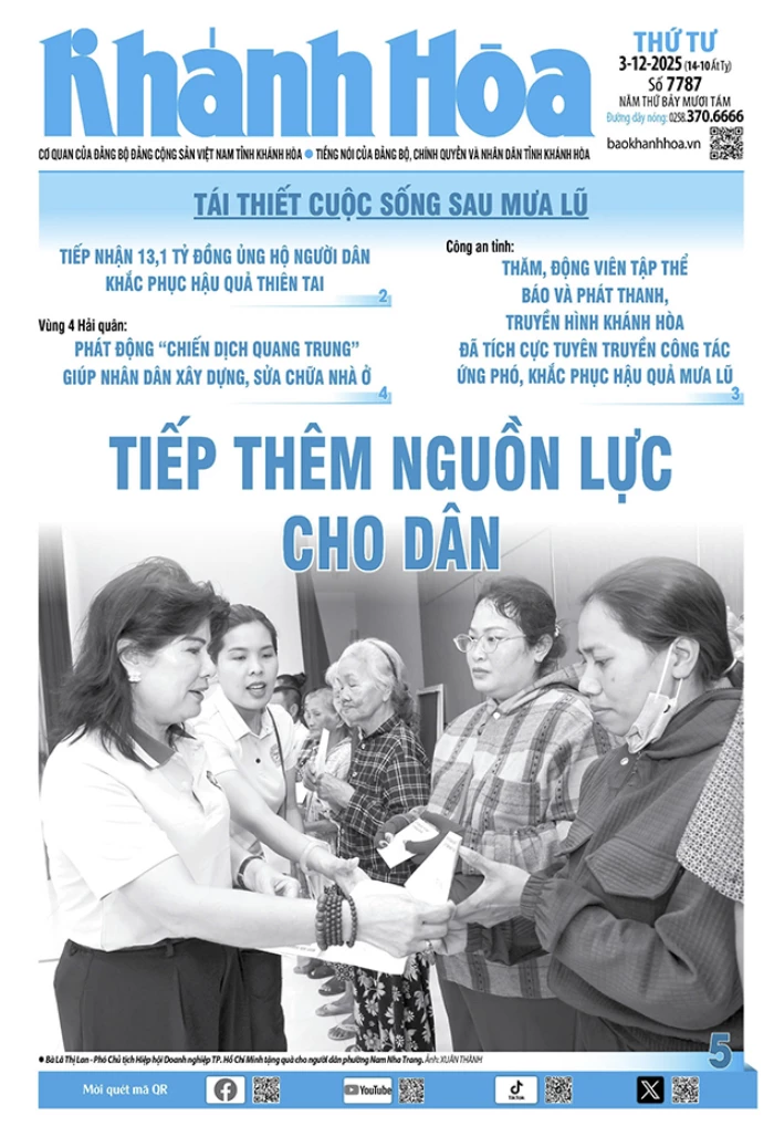 Đọc báo in số 7787 ngày 3/12/2025