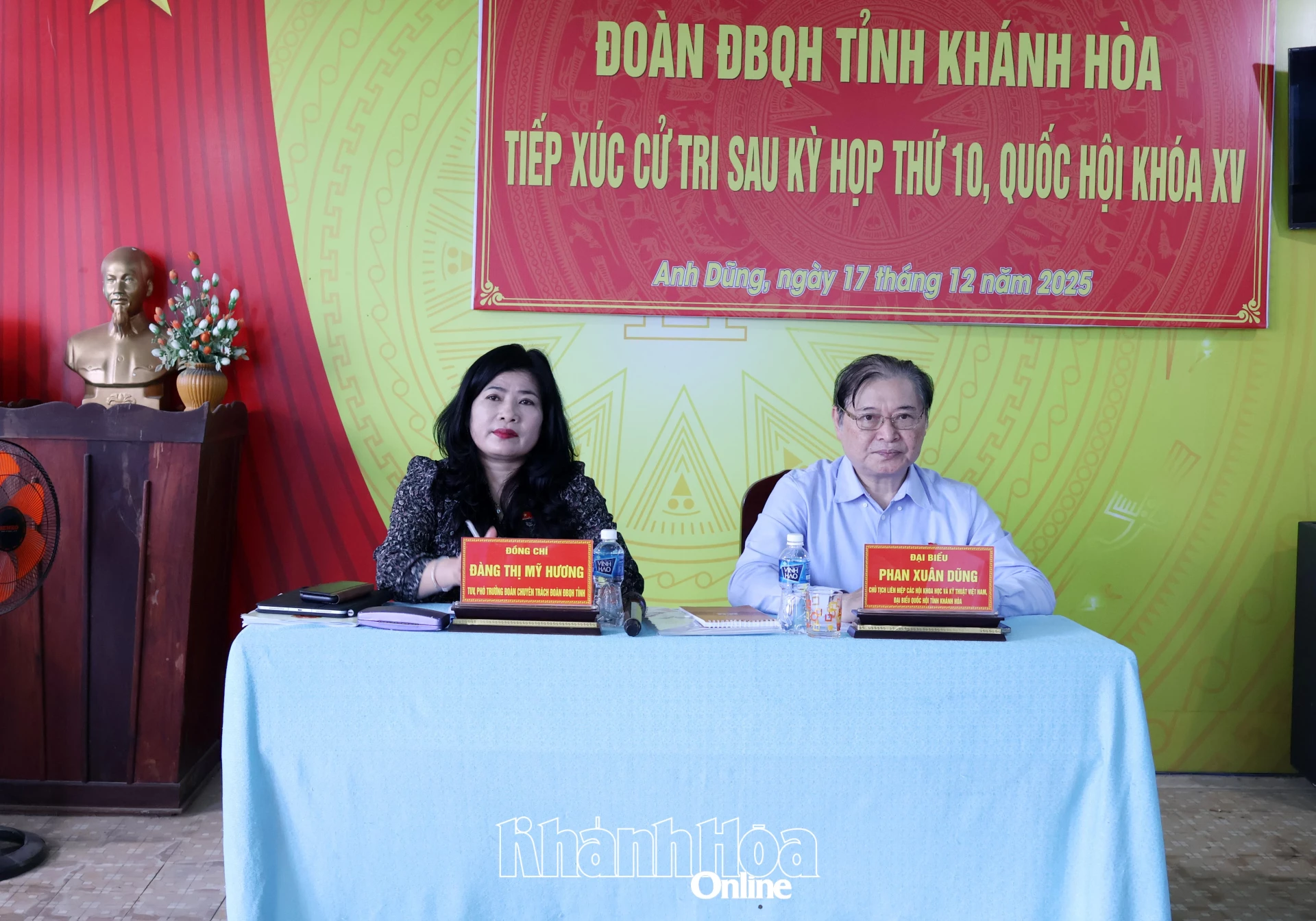 Đại biểu Quốc hội tỉnh Khánh Hòa tiếp xúc cử tri xã Anh Dũng