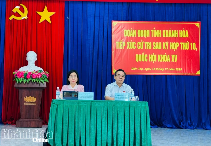 Đại biểu Quốc hội tỉnh Khánh Hòa tiếp xúc cử tri 6 xã khu vực Diên Khánh