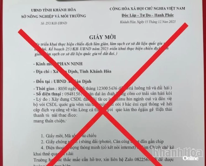 Cảnh báo thông tin giả mạo chiến dịch làm giàu, làm sạch cơ sở dữ liệu đất đai
