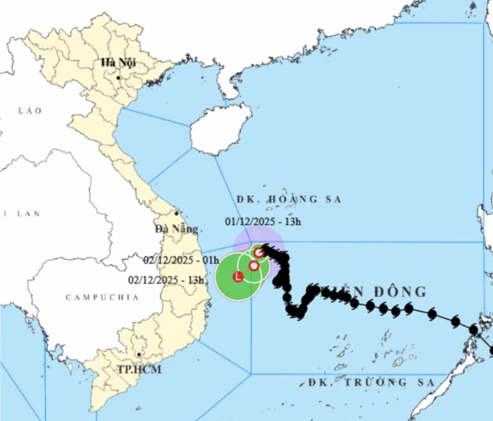 Bão trên Biển Đông suy yếu thành áp thấp nhiệt đới