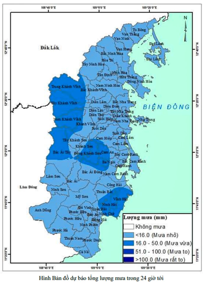 Mưa có xu thế giảm