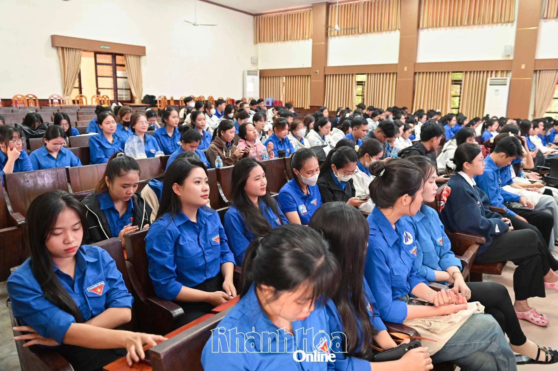 Các đoàn viên, thanh niên tham gia tập huấn.