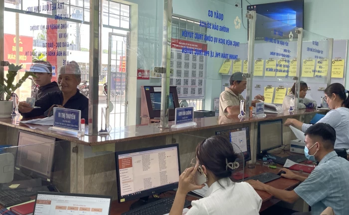 UBND xã Trung Khánh Vĩnh tổ chức tuyên truyền cải cách hành chính năm 2025