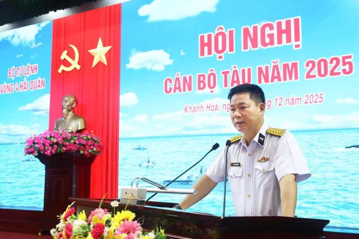 Vùng 4 Hải quân tổ chức hội nghị cán bộ tàu năm 2025  