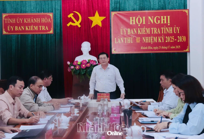 Hội nghị Ủy ban Kiểm tra Tỉnh ủy Khánh Hòa lần thứ 3