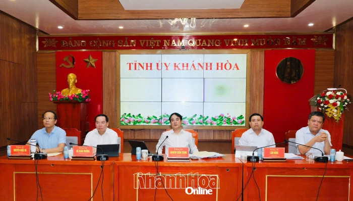 Ban Thường vụ Tỉnh ủy Khánh Hòa cho ý kiến đối với nhiều nội dung quan trọng