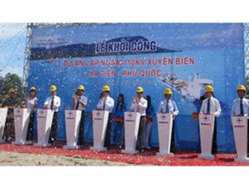 Khởi công đường điện xuyên biển dài nhất Đông Nam Á