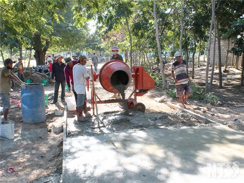 Tri Hải: Khởi công xây dựng đường bê tông hóa thôn Tân An