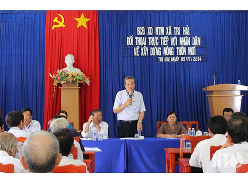 Tri Hải: Đối thoại với nhân dân về xây dựng nông thôn mới
