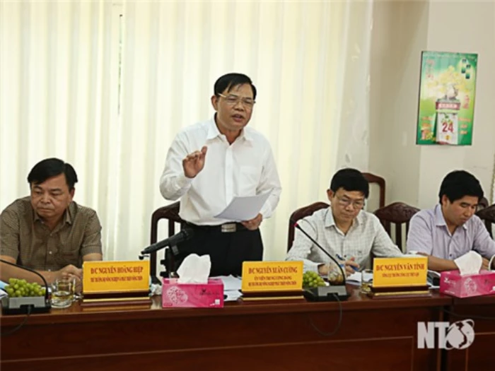 Đoàn công tác Bộ Nông nghiệp và Phát triển nông thôn làm việc với tỉnh ta về công tác ứng phó hạn