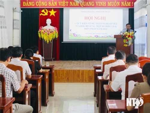 Sở Tư pháp: Lấy ý kiến về dự thảo Nghị quyết sửa đổi, bổ sung một số điều của Hiến pháp năm 2013