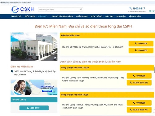 Cảnh báo web giả mạo ngành điện, cước phí tổng đài cao gấp 8 lần