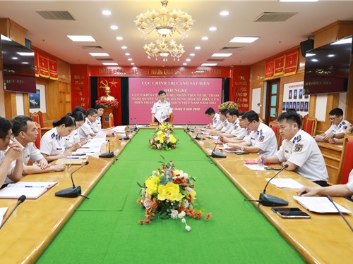 Cảnh sát biển Việt Nam tham gia đóng góp ý kiến sửa đổi, bổ sung Hiến pháp năm 2013