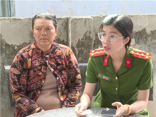 Đại uýTrần Thị Thùy – Phụ nữ công an tiêu biểu