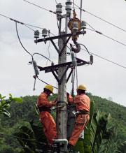 Kiểm tra, bảo dưỡng lưới điện cao áp là việc làm thường xuyên, góp phần chống tổn thất điện năng có hiệu quả ở Công ty Cổ phần Điện lực Khánh Hòa.