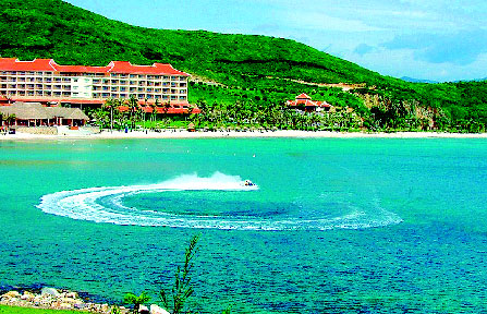 Không gian khu du lịch Hòn Ngọc Việt.