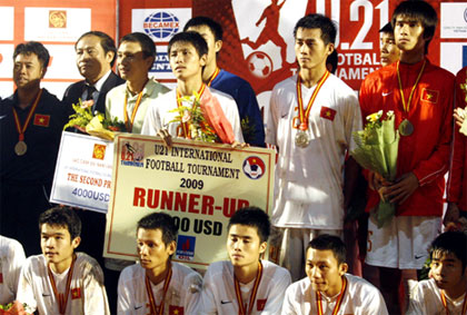 U19 Việt Nam nhận HC bạc.