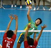 Bóng chuyền nam cùng bảng với đương kim vô địch Indonesia