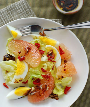 Món ăn: Salad trứng bưởi