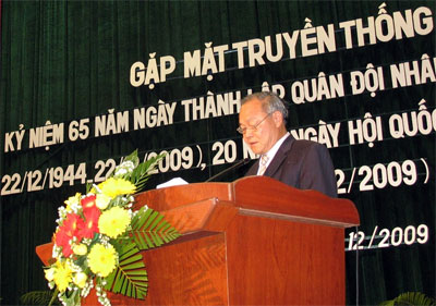 Tổ chức gặp mặt cán bộ cao cấp các lực lượng vũ trang đã nghỉ hưu