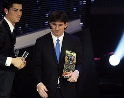 Messi giành danh hiệu Cầu thủ hay nhất của FIFA 2009