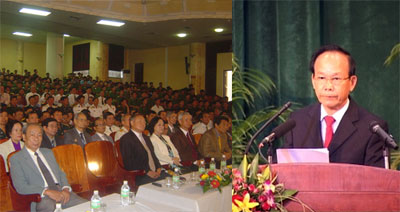 Quang cảnh buổi lễ.