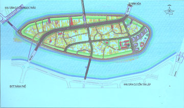 Góp phần tạo cảnh quan cho trục kè sông Cái