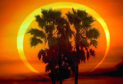 Ảnh minh họa nhật thực một phần của ncku.edu.tw.