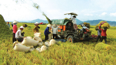 Mua máy móc hỗ trợ 100% lãi suất. (Ảnh: Agoviet) 