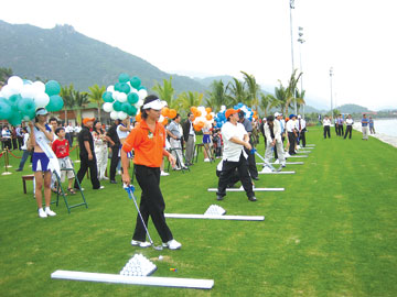 Sân tập golf Diamond Bay.