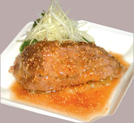 Món ăn: Thịt đà điểu nướng xốt me