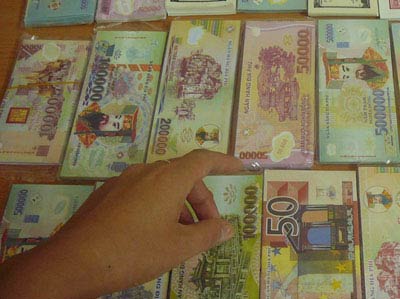 Cấm in tiền vàng mã sử dụng hình ảnh tiền Việt Nam