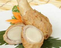 Món ăn: Chạo nấm đùi gà