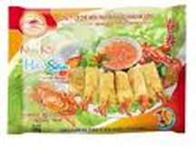 Món ăn: Hải sản cuốn rế