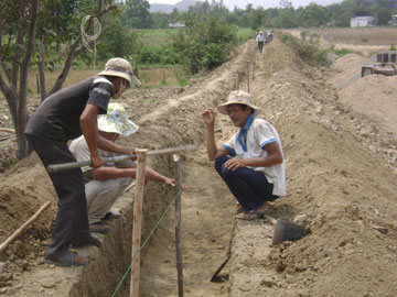 Thi công hơn 46km kênh mương kiên cố hóa