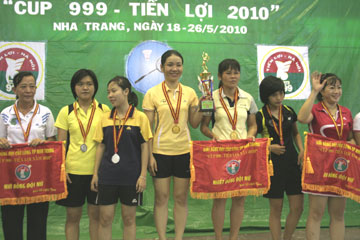 Đồng đội nam phường Phước Hải, đồng đội nữ phường Phương Sài đoạt giải nhất