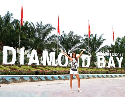 Cơ sở vật chất tại khu resort, sân golf Diamond Bay - nơi từng diễn ra chung kết Hoa hậu Hoàn vũ 2008 - có thể sẽ được sử dụng để phục vụ cho sự kiện ACG. Ảnh: VnExpress