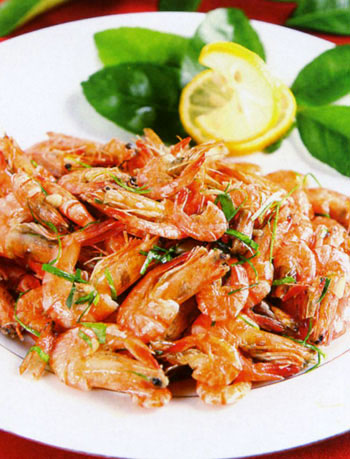 Món ăn: Tép rang lá chanh