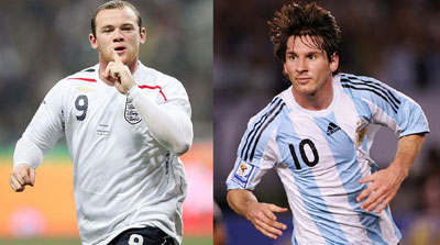 Rooney - Messi có tỏa sáng tại Nam Phi?