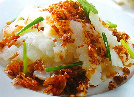 Món ăn: Củ sắn kho ruốc