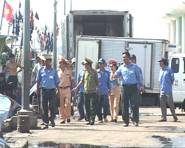 Góp phần đảm bảo trật tự trong cảng