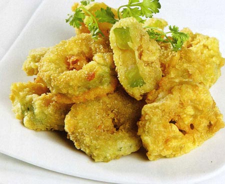 Món ăn: Khổ qua chiên giòn