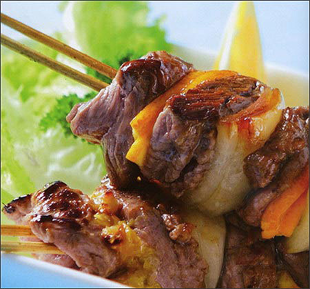 Món ăn: Bò đun ăn với bún