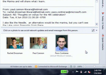 Facebook chuẩn bị được tích hợp với Outlook
