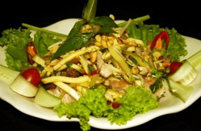 Món ăn: Gỏi chuối chát