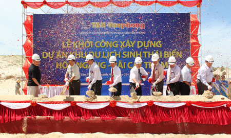 Khởi công xây dựng Khu du lịch sinh thái biển Hòn Ngang - Bãi Cát Thấm