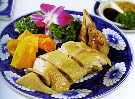 Món ăn: Gà thả vườn hấp xốt gừng