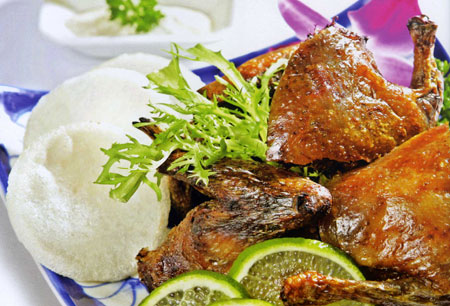 Món ăn: Chim cút nướng